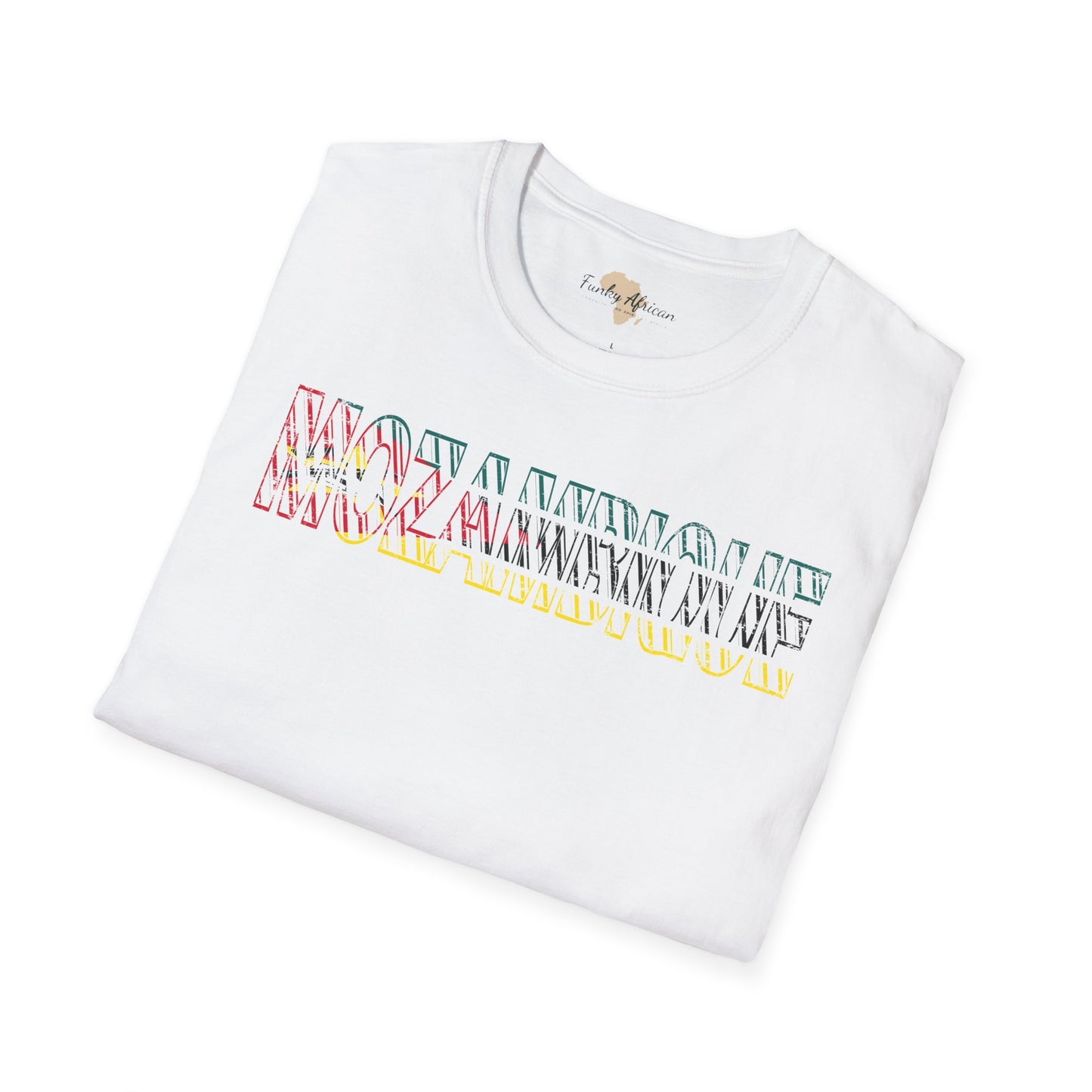 Mozambique text unisex softstyle tee