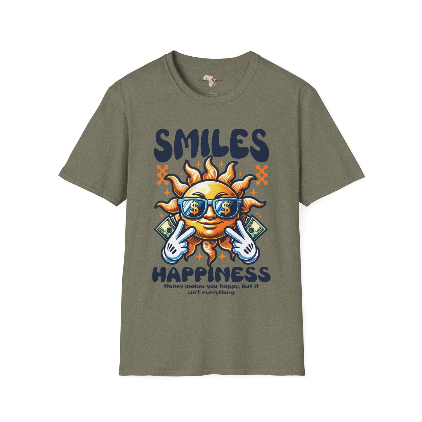 Smiles and happiness unisex softstyle tee