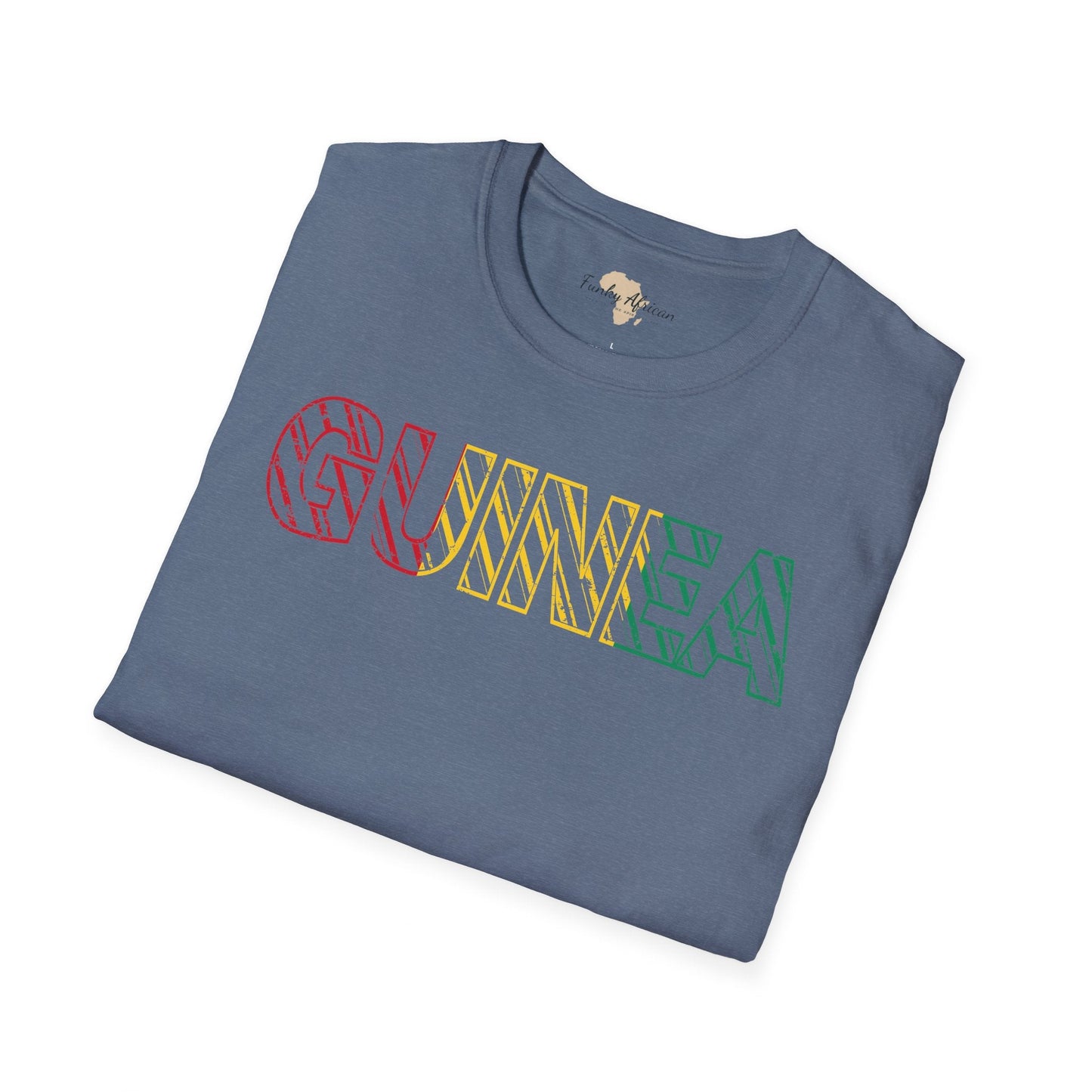 Guinea text unisex softstyle tee Funky African