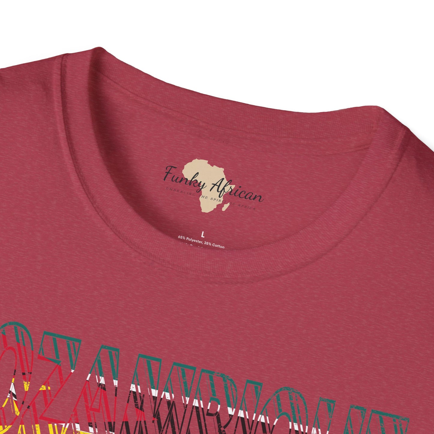Mozambique text unisex softstyle tee