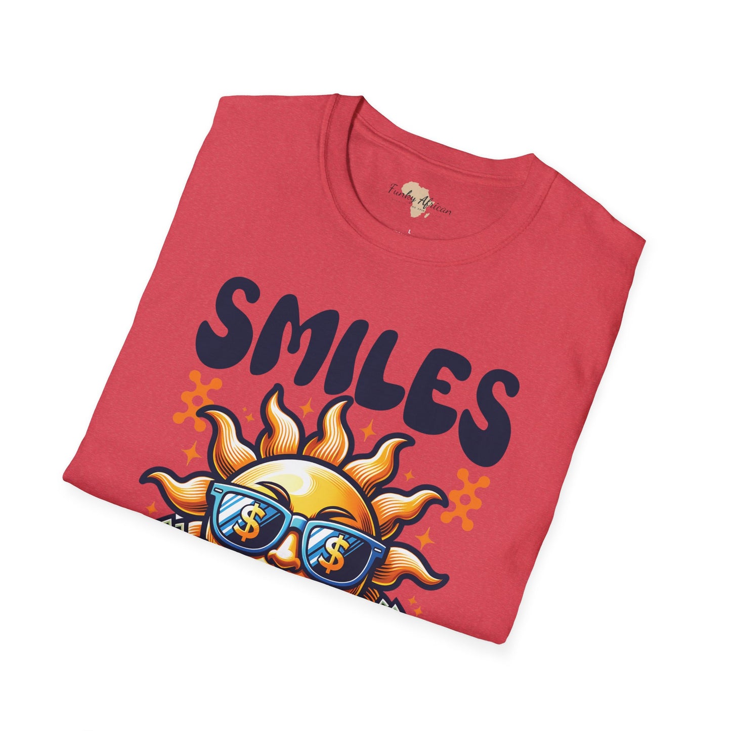 Smiles and happiness unisex softstyle tee