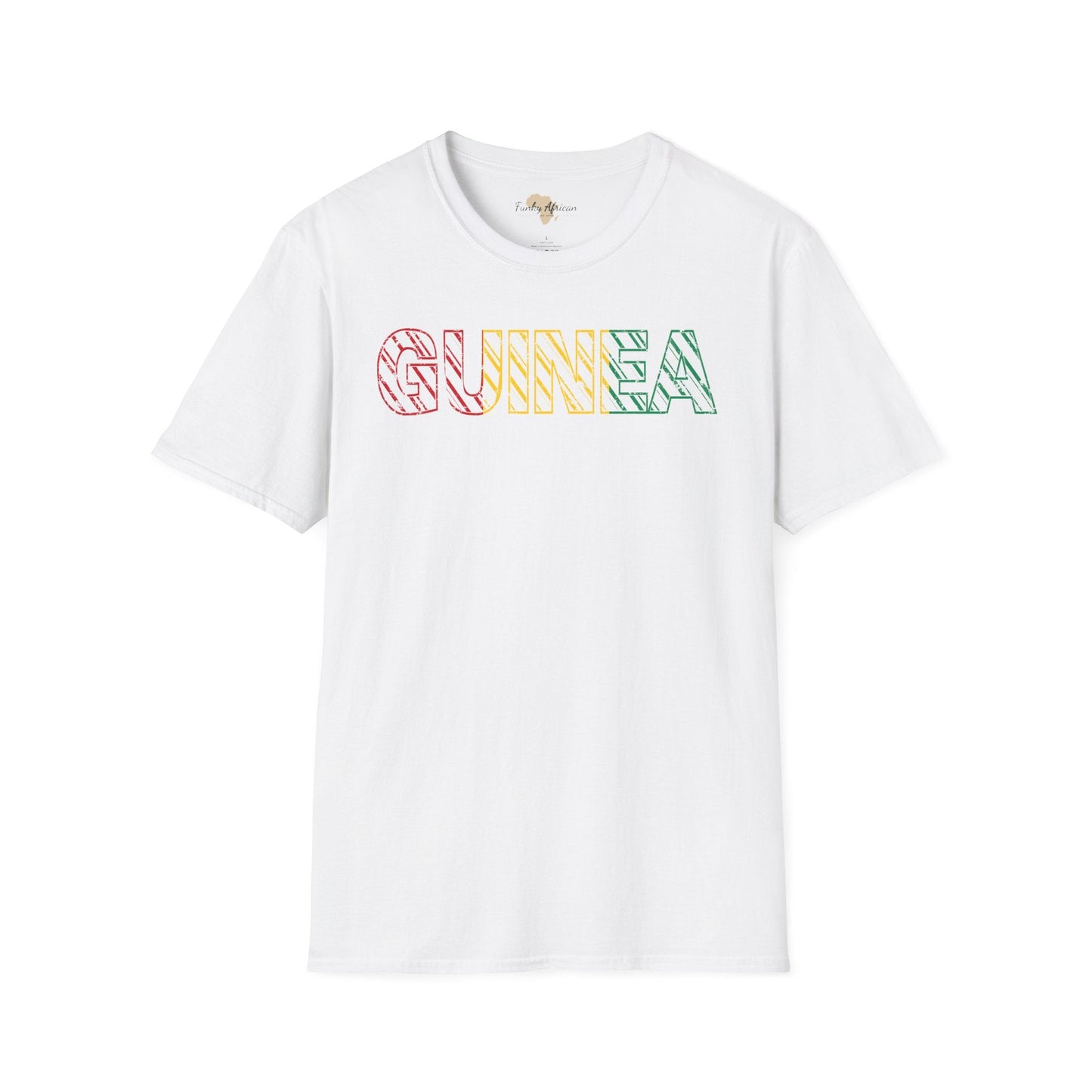 Guinea text unisex softstyle tee Funky African