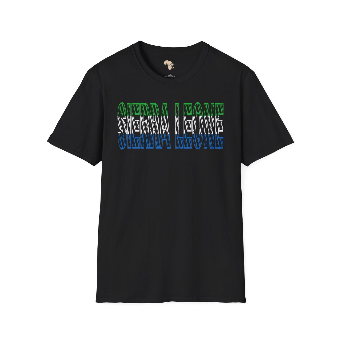 Sierra Leone text unisex softstyle tee