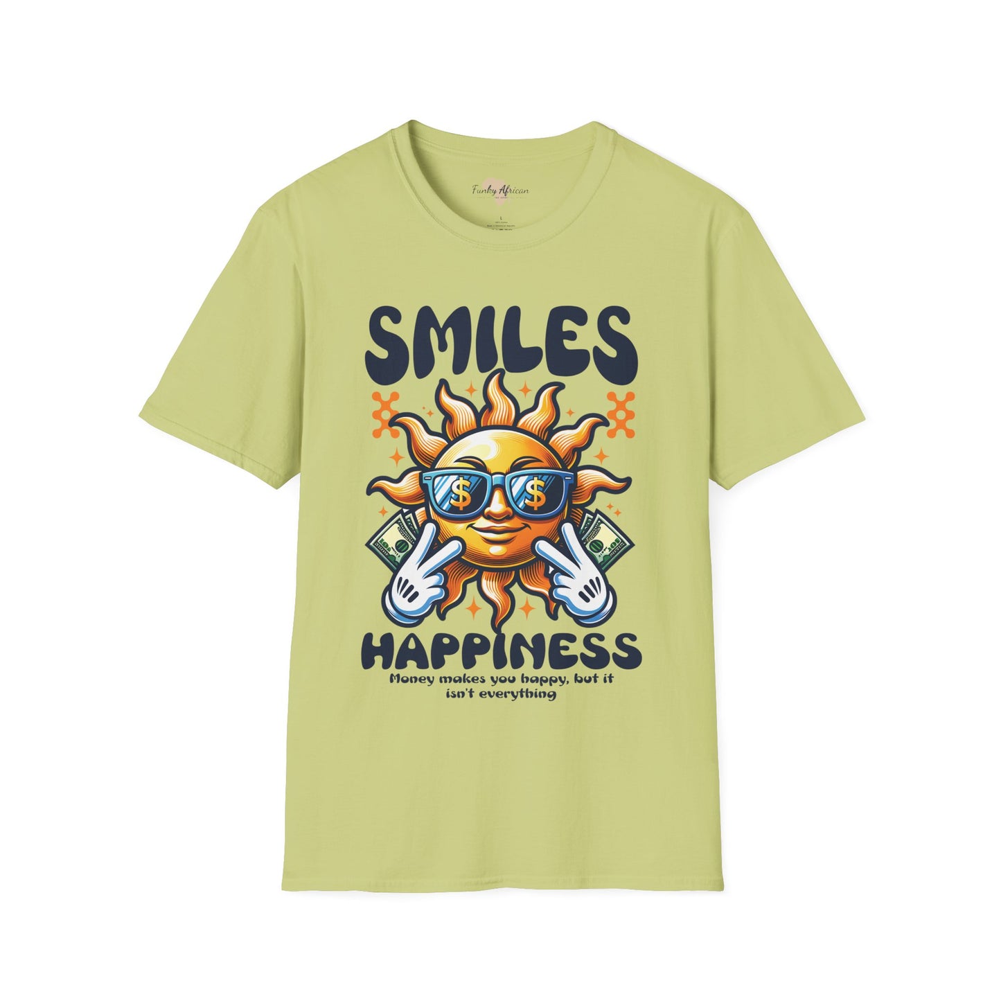 Smiles and happiness unisex softstyle tee
