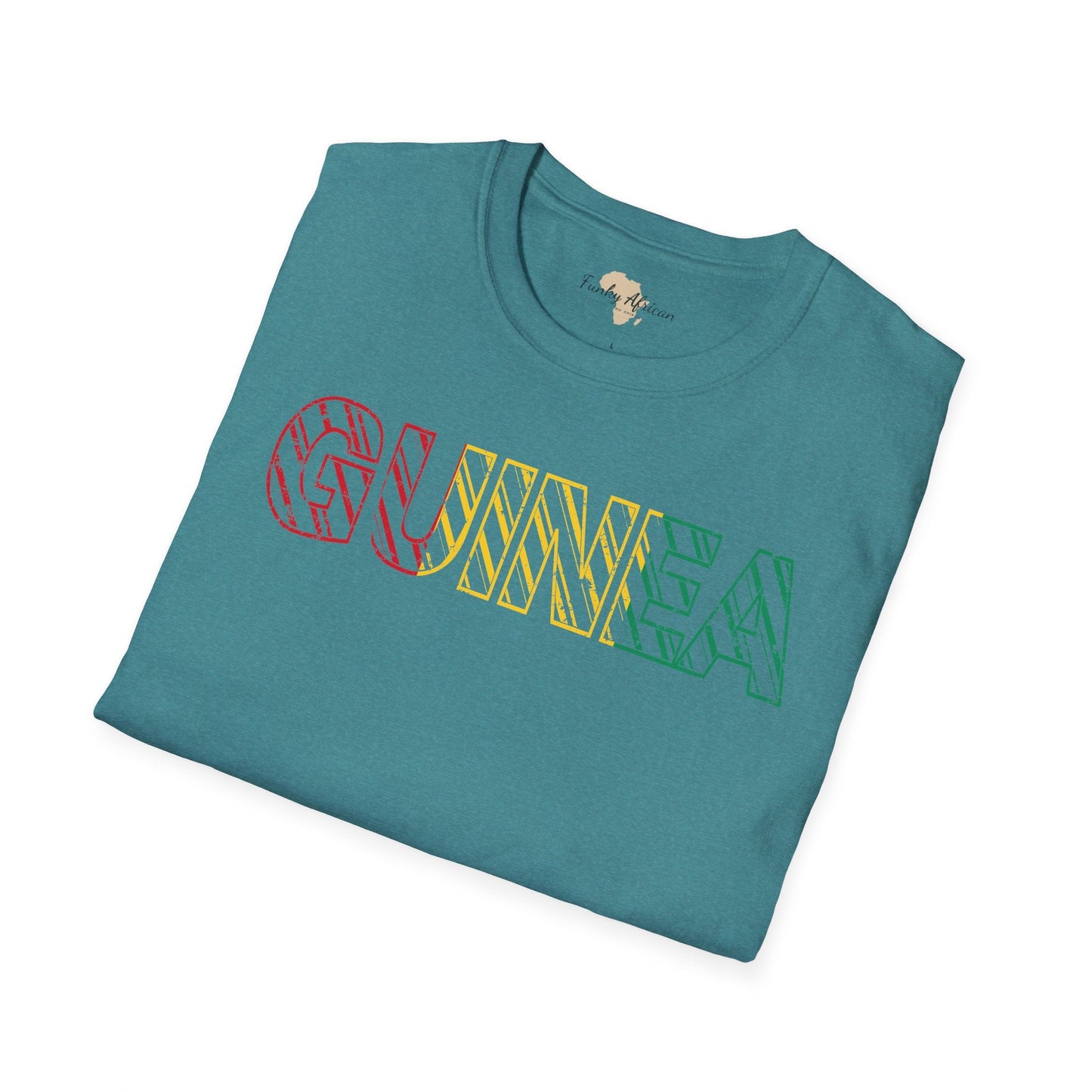 Guinea text unisex softstyle tee Funky African