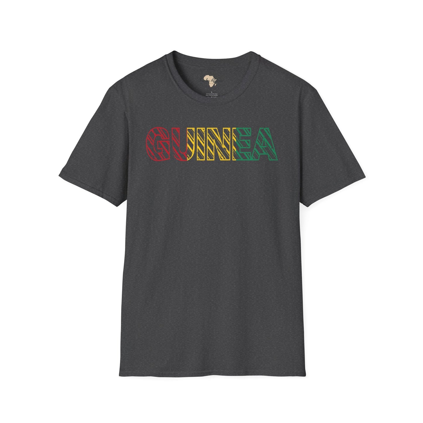 Guinea text unisex softstyle tee Funky African