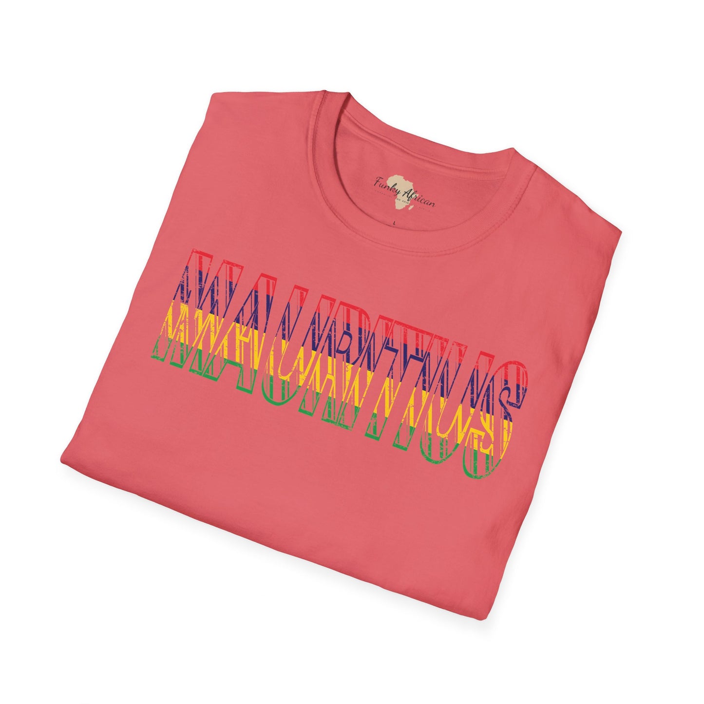Mauritius text unisex softstyle tee