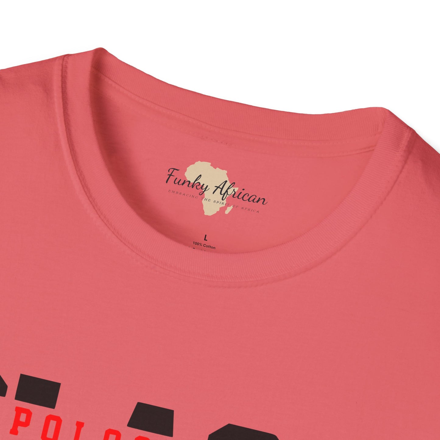 Unapologetically black unisex softstyle tee