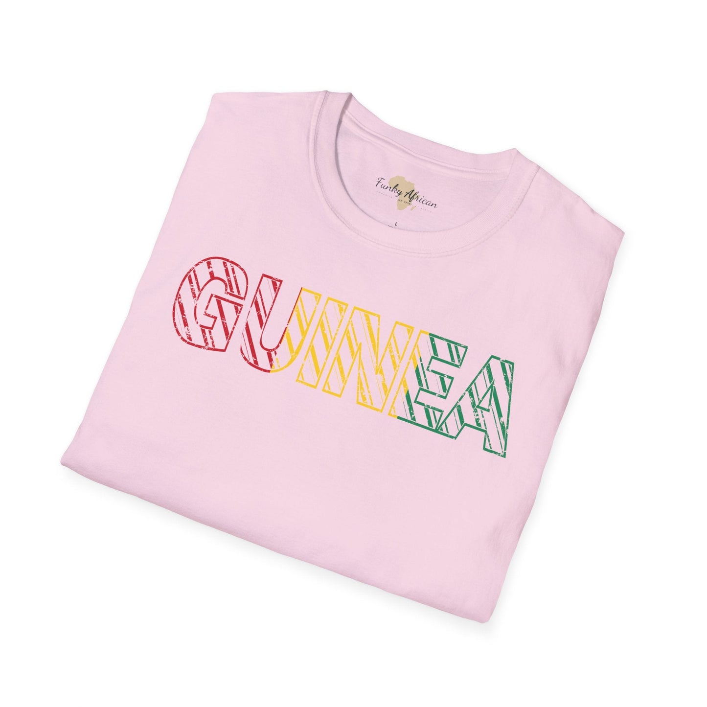 Guinea text unisex softstyle tee Funky African