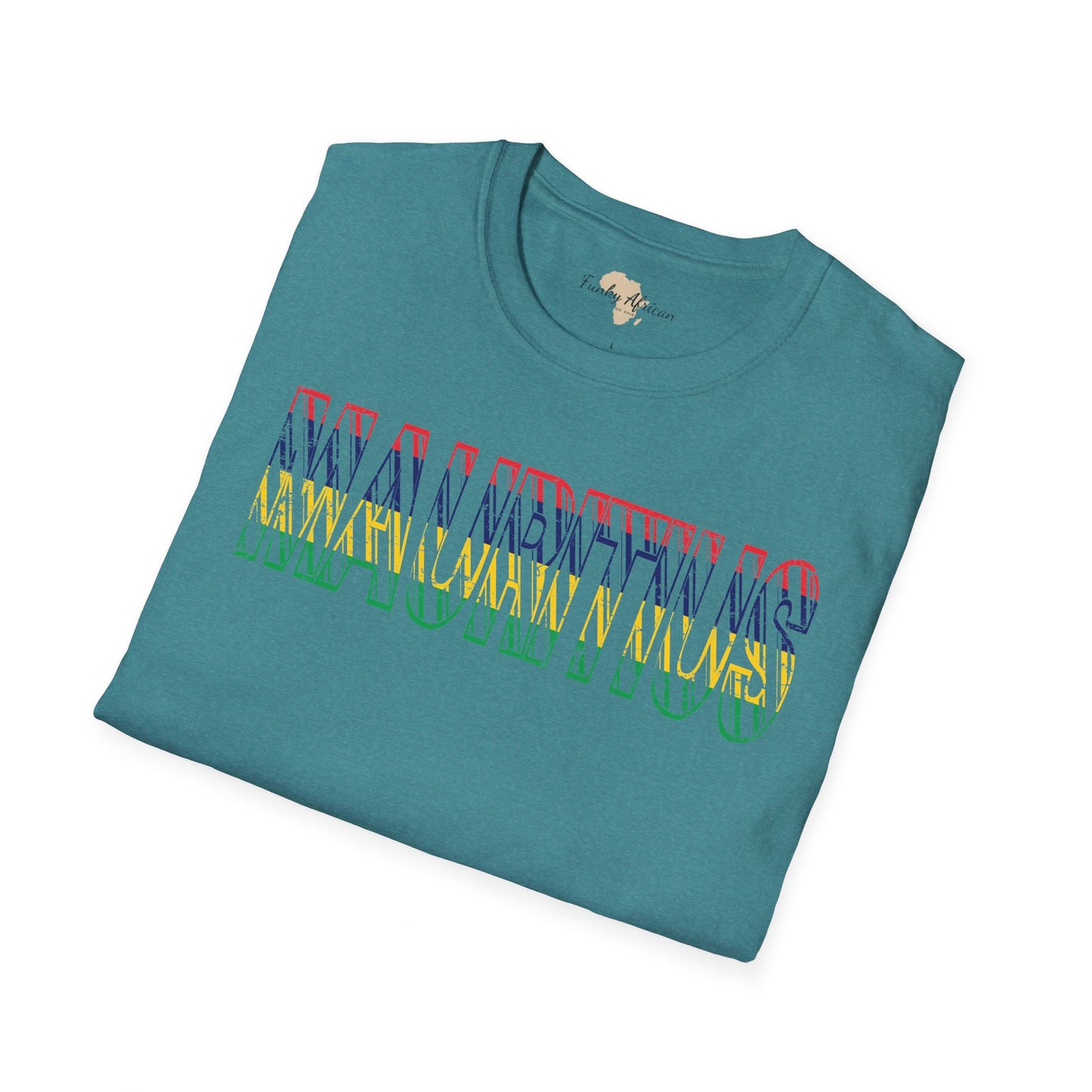 Mauritius text unisex softstyle tee