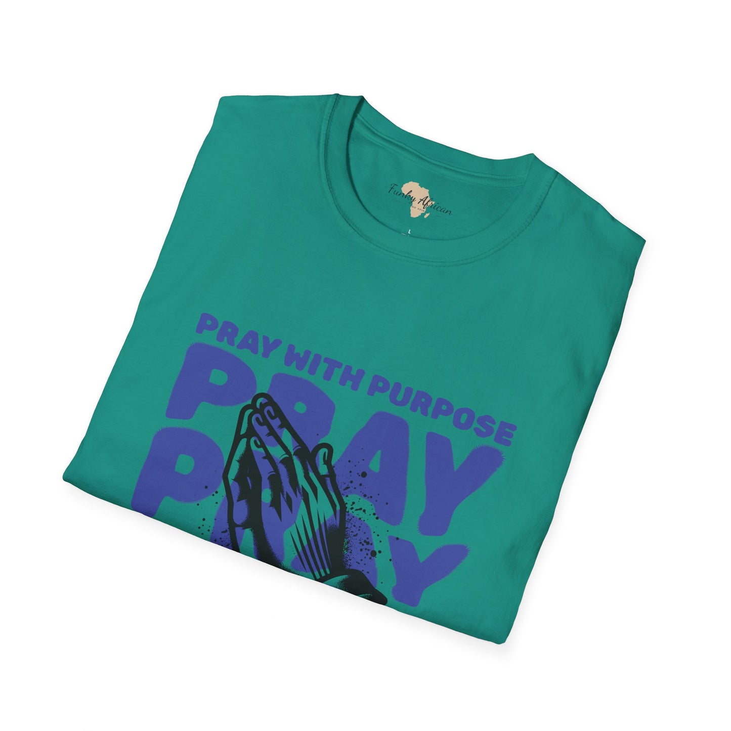 Pray with purpose unisex softstyle tee