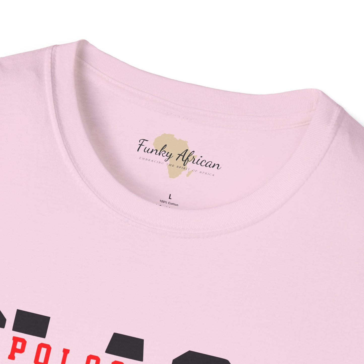 Unapologetically black unisex softstyle tee