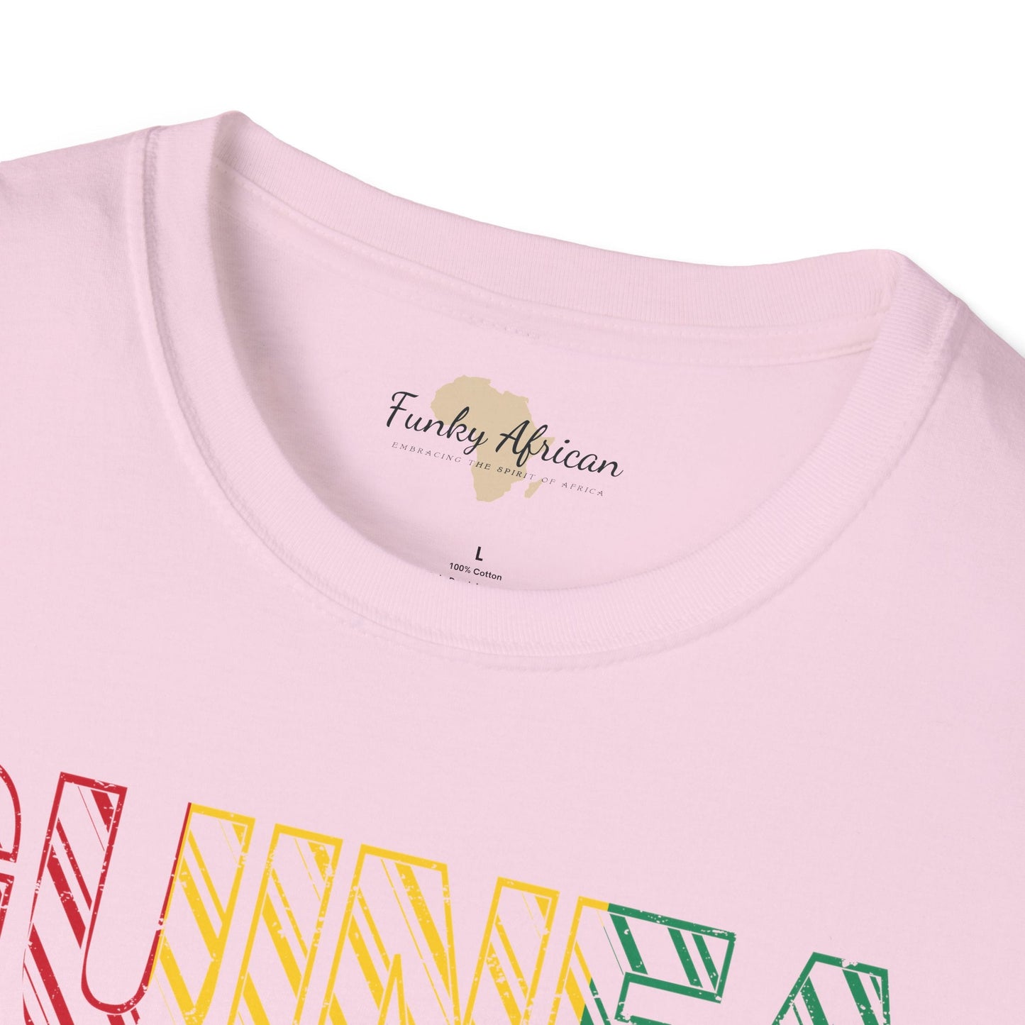 Guinea text unisex softstyle tee Funky African