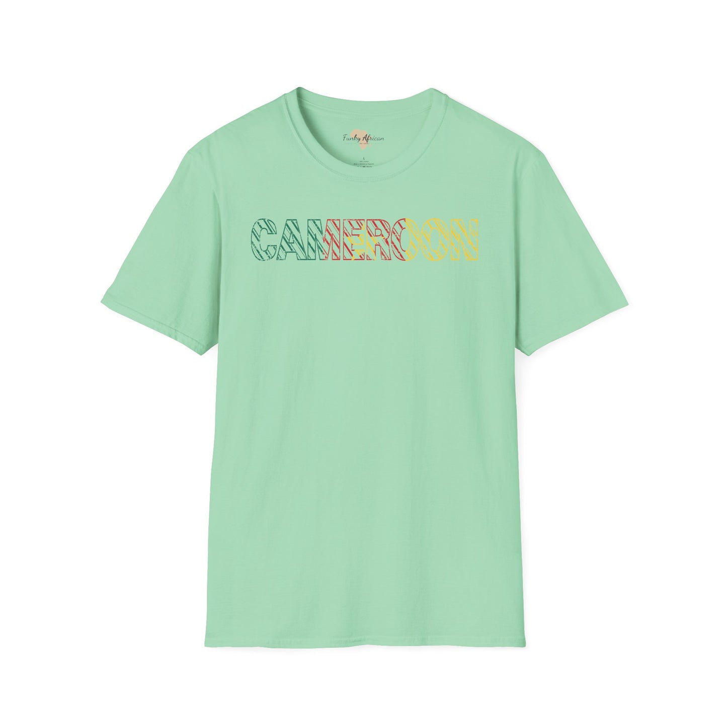 Cameroon text unisex softstyle tee