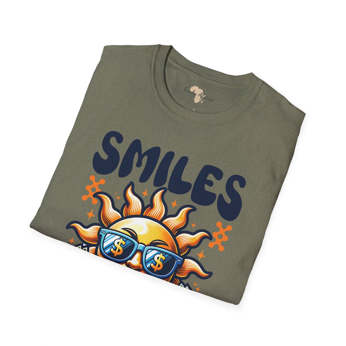 Smiles and happiness unisex softstyle tee