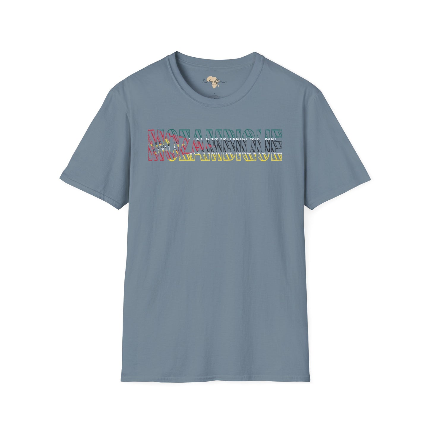 Mozambique text unisex softstyle tee