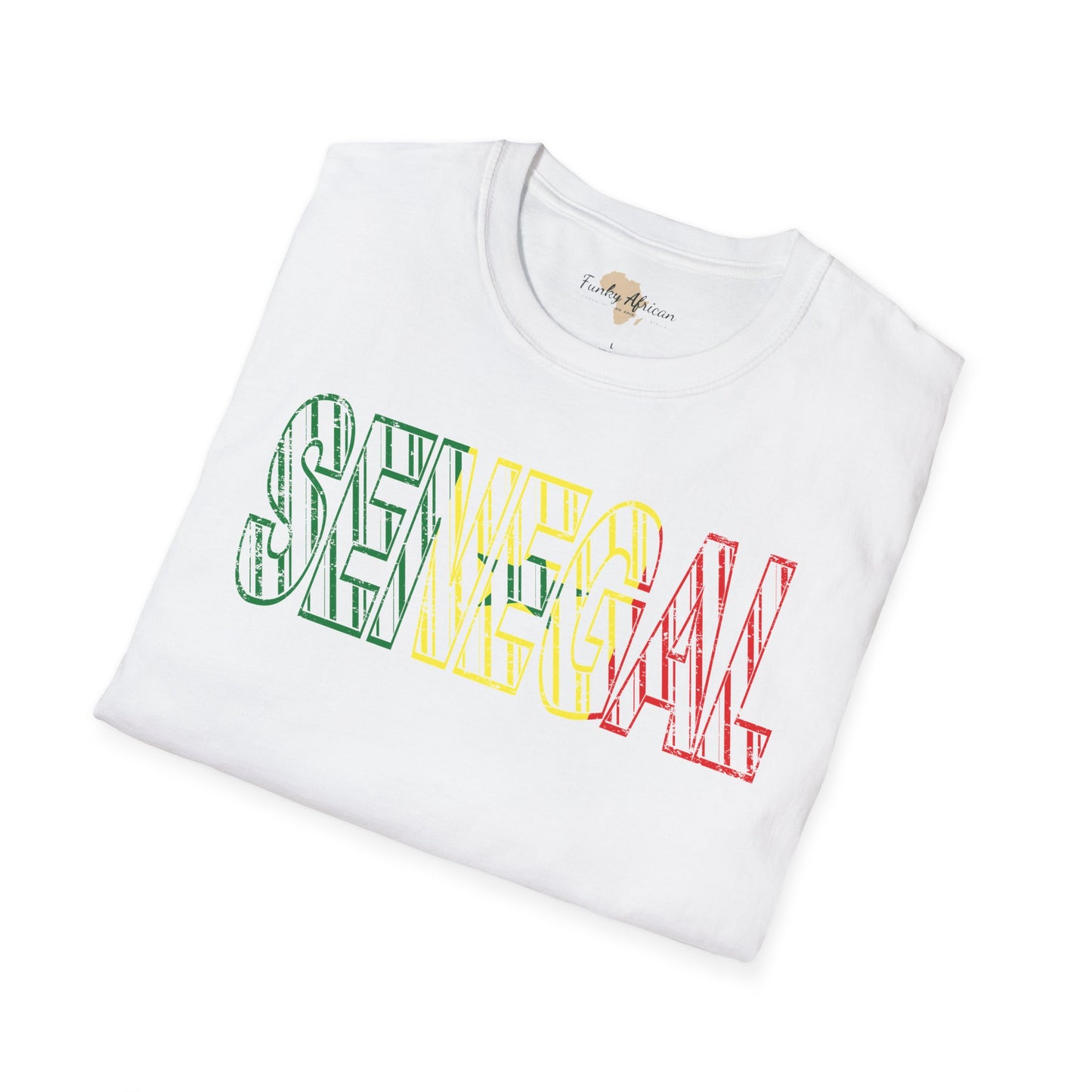 Senegal text unisex softstyle tee