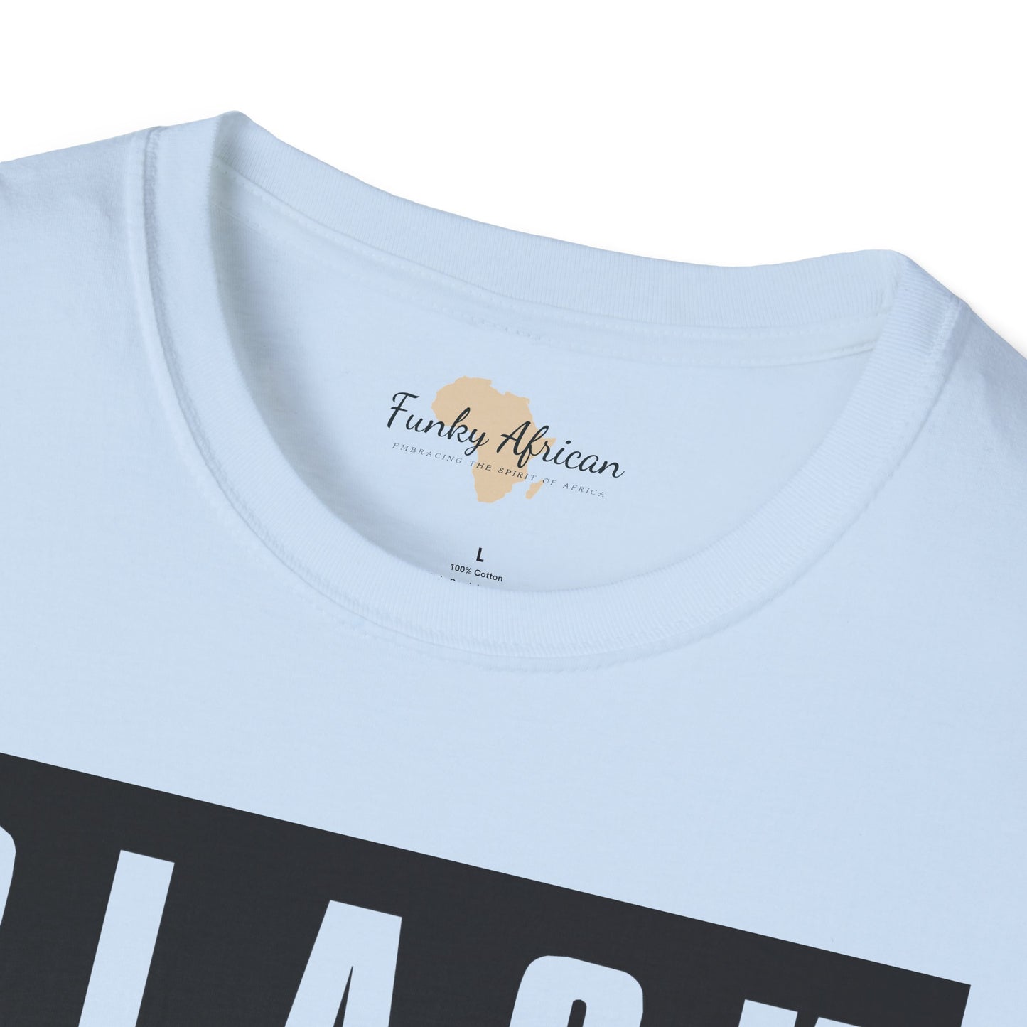 Black mixed with black unisex softstyle tee