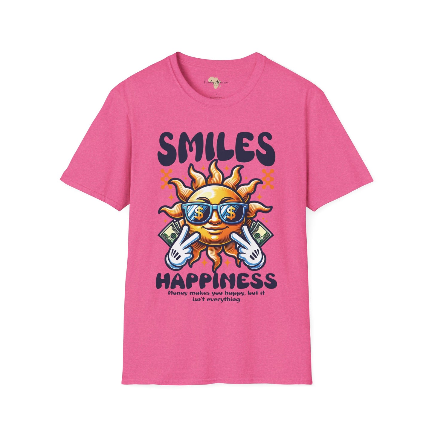 Smiles and happiness unisex softstyle tee