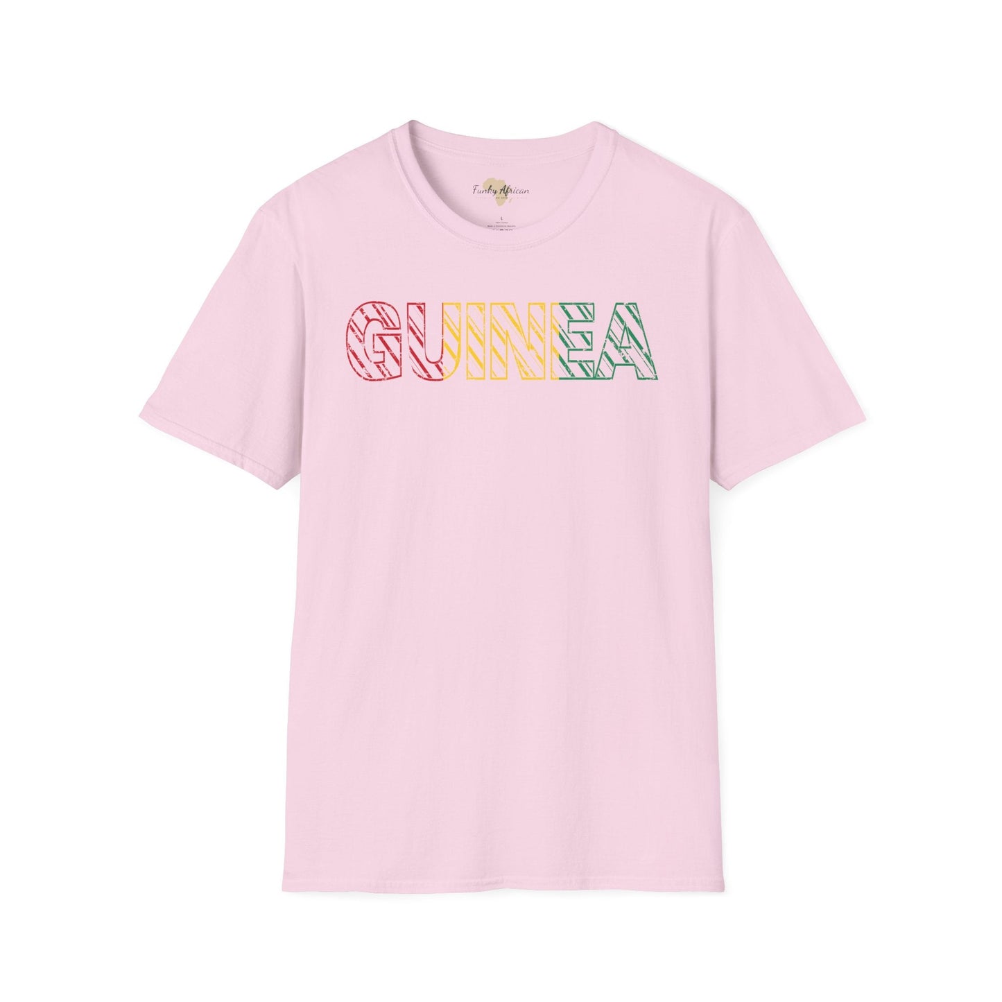 Guinea text unisex softstyle tee Funky African