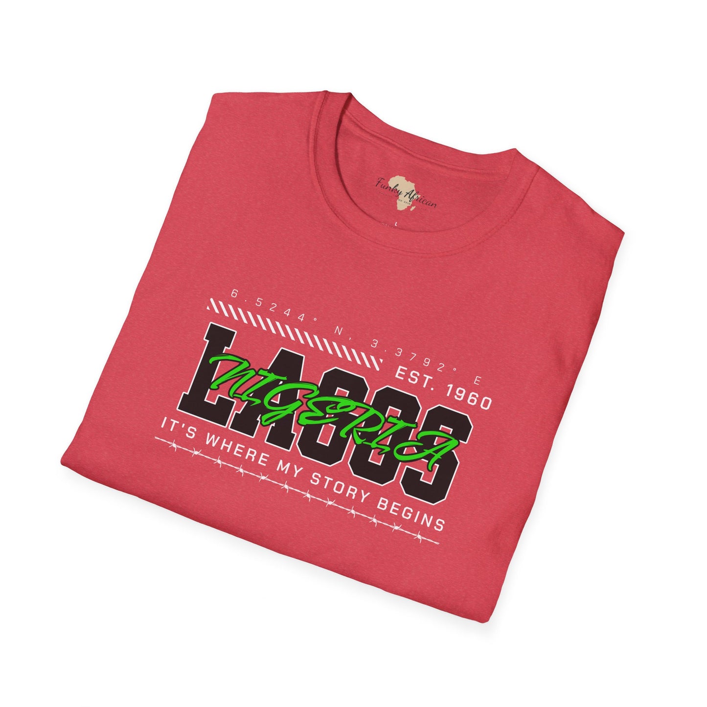 Lagos nigeria unisex softstyle tee