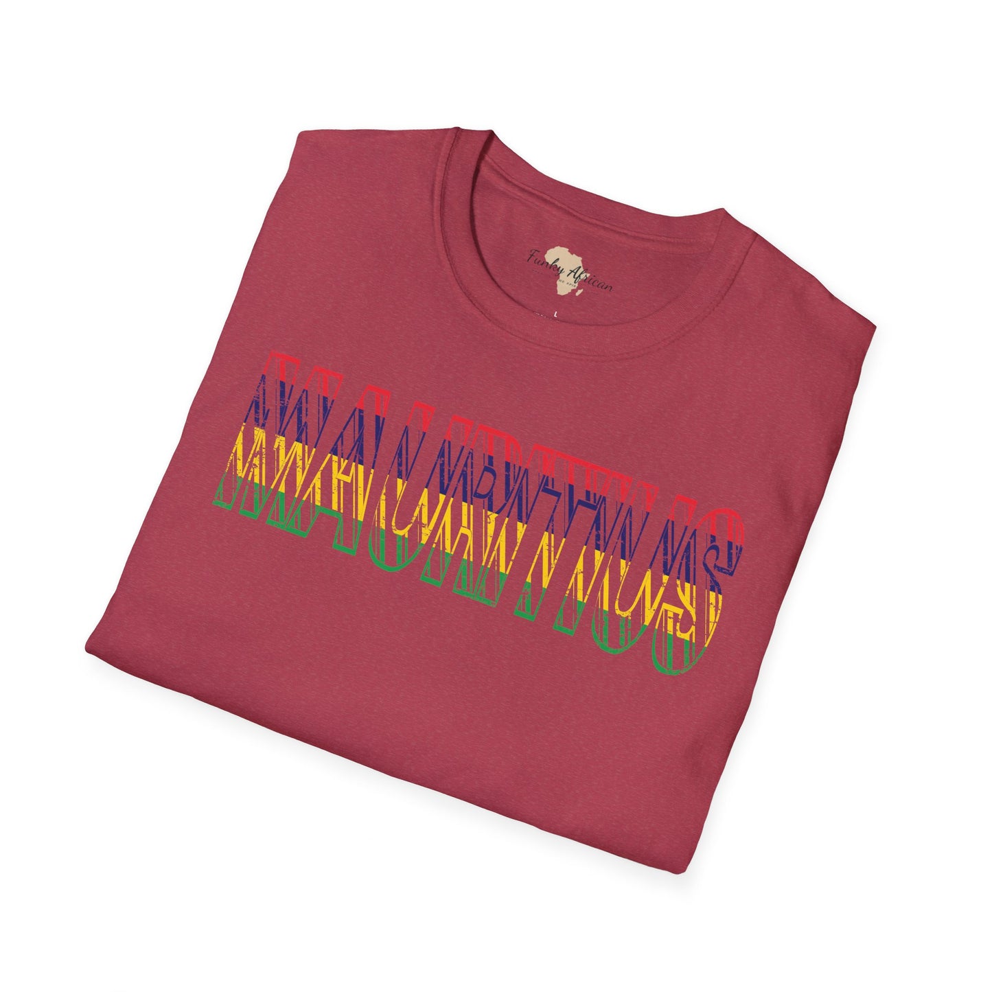 Mauritius text unisex softstyle tee