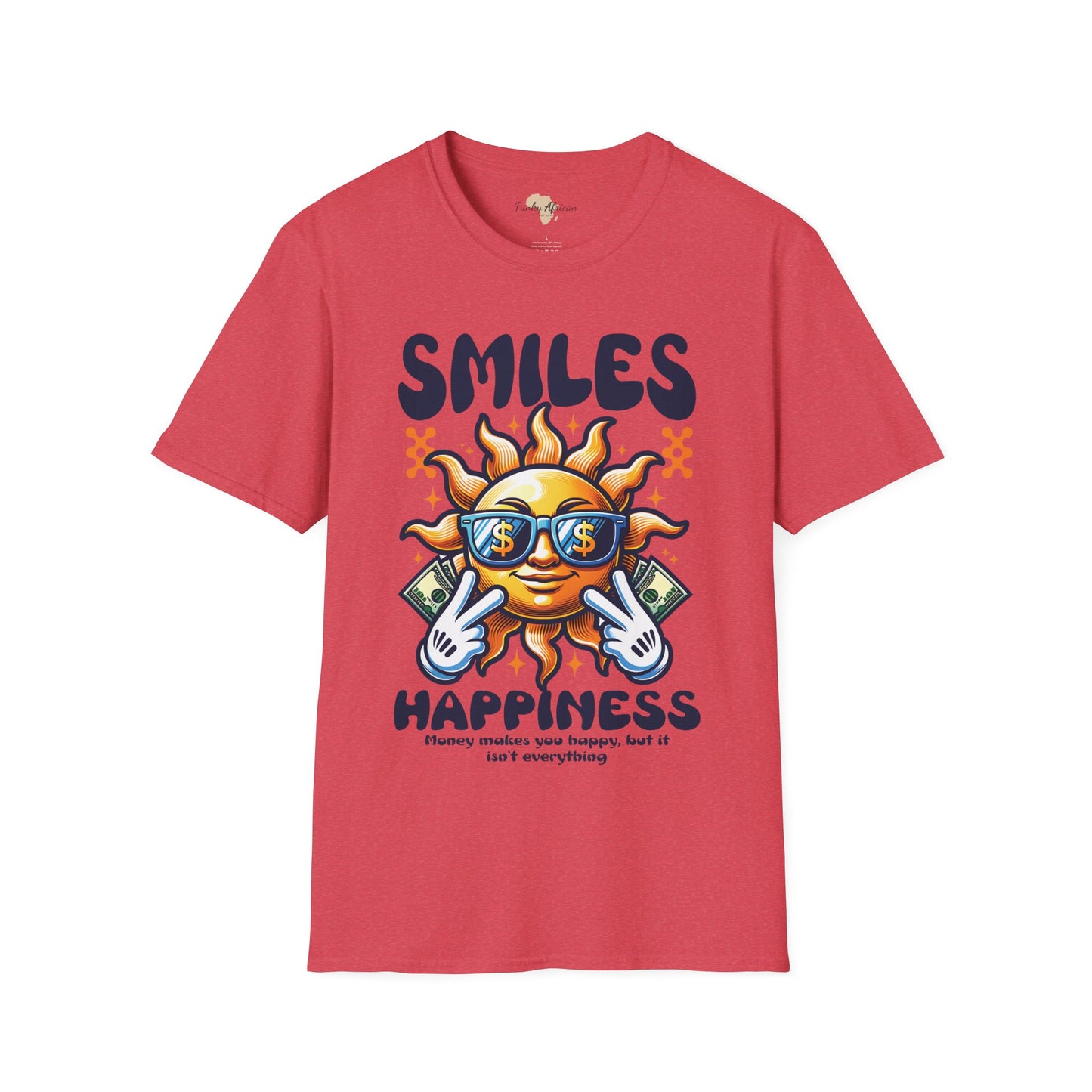 Smiles and happiness unisex softstyle tee