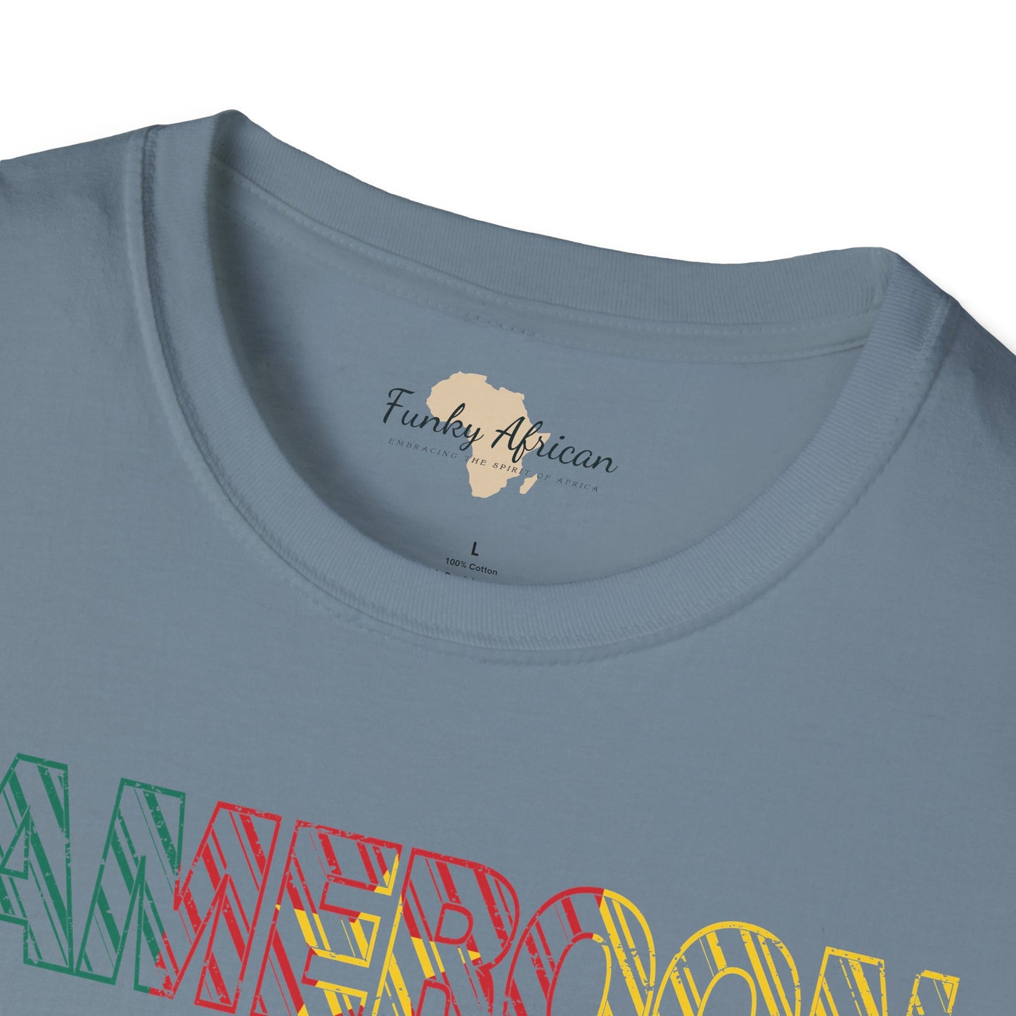 Cameroon text unisex softstyle tee