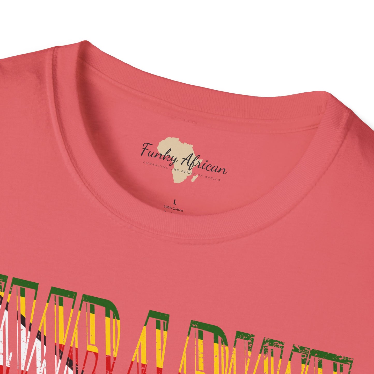 Zimbabwe text unisex softstyle tee