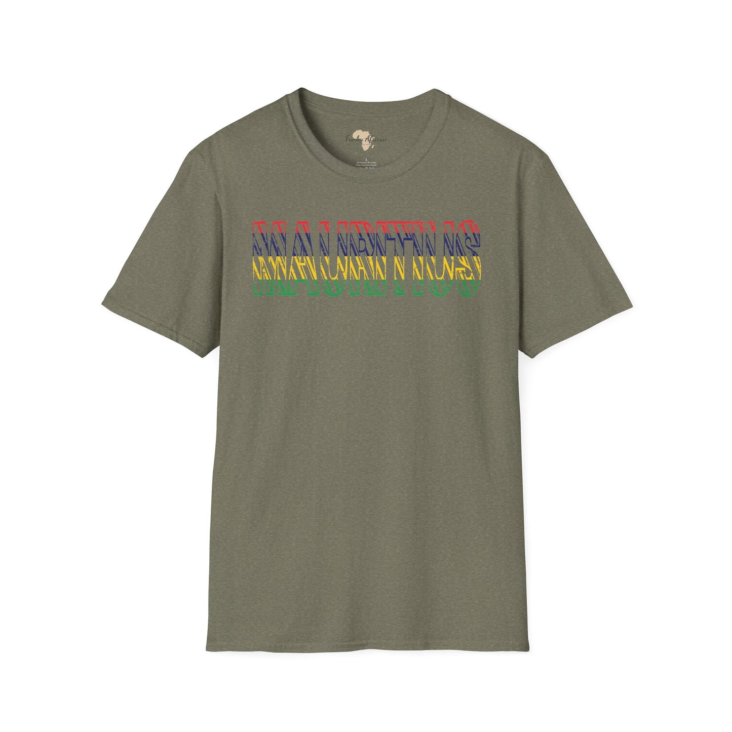 Mauritius text unisex softstyle tee