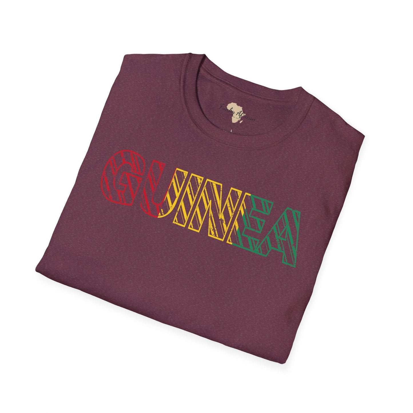 Guinea text unisex softstyle tee Funky African