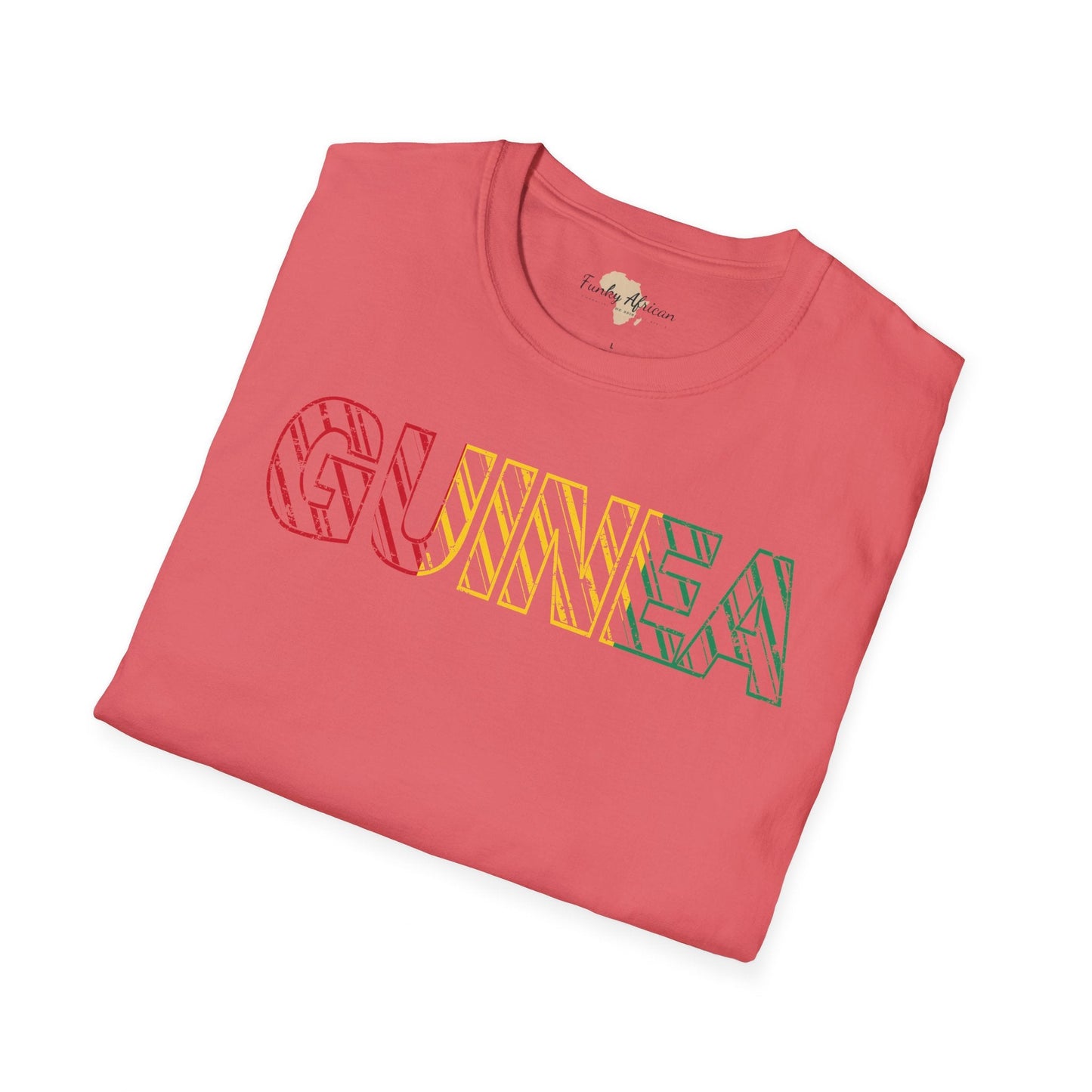 Guinea text unisex softstyle tee Funky African