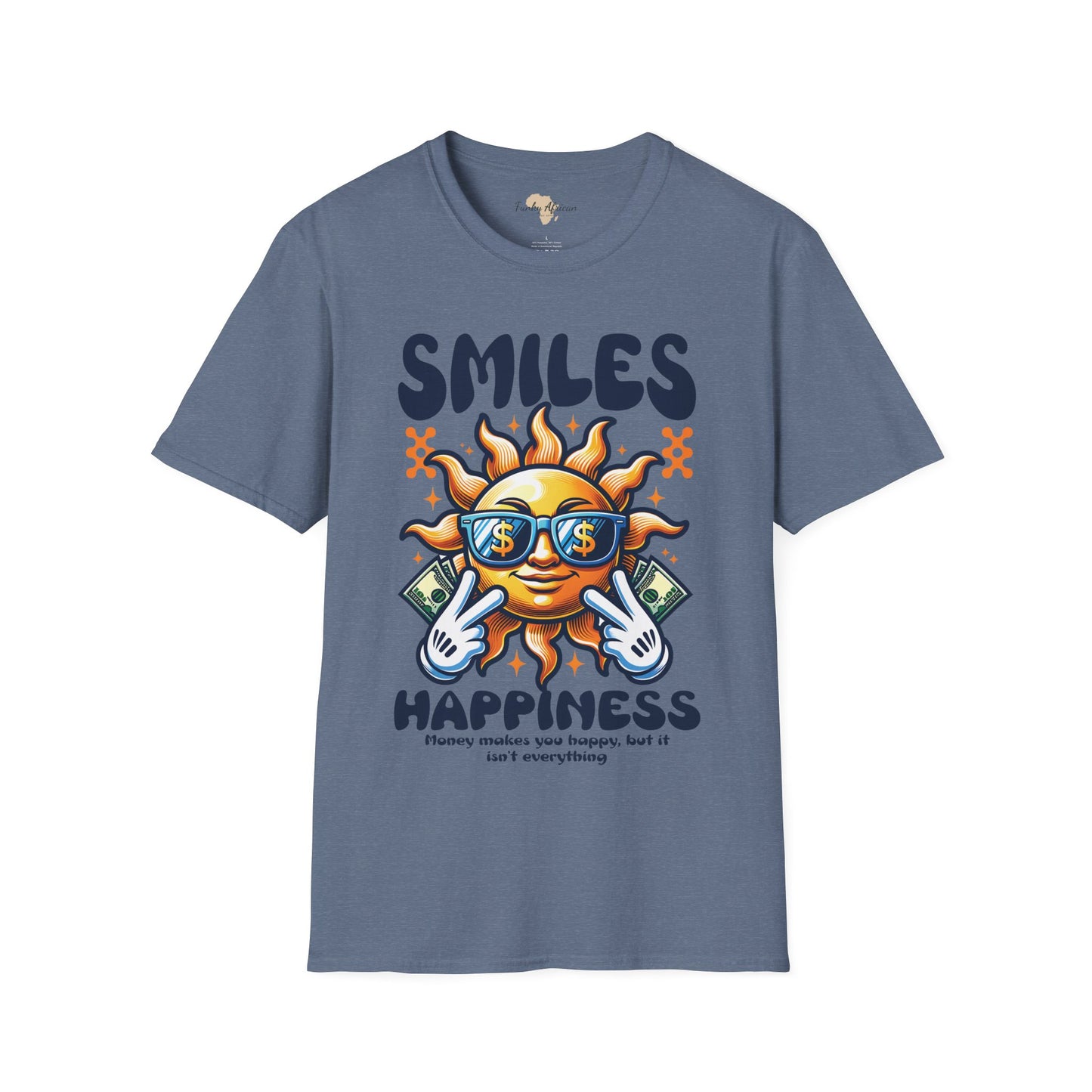 Smiles and happiness unisex softstyle tee