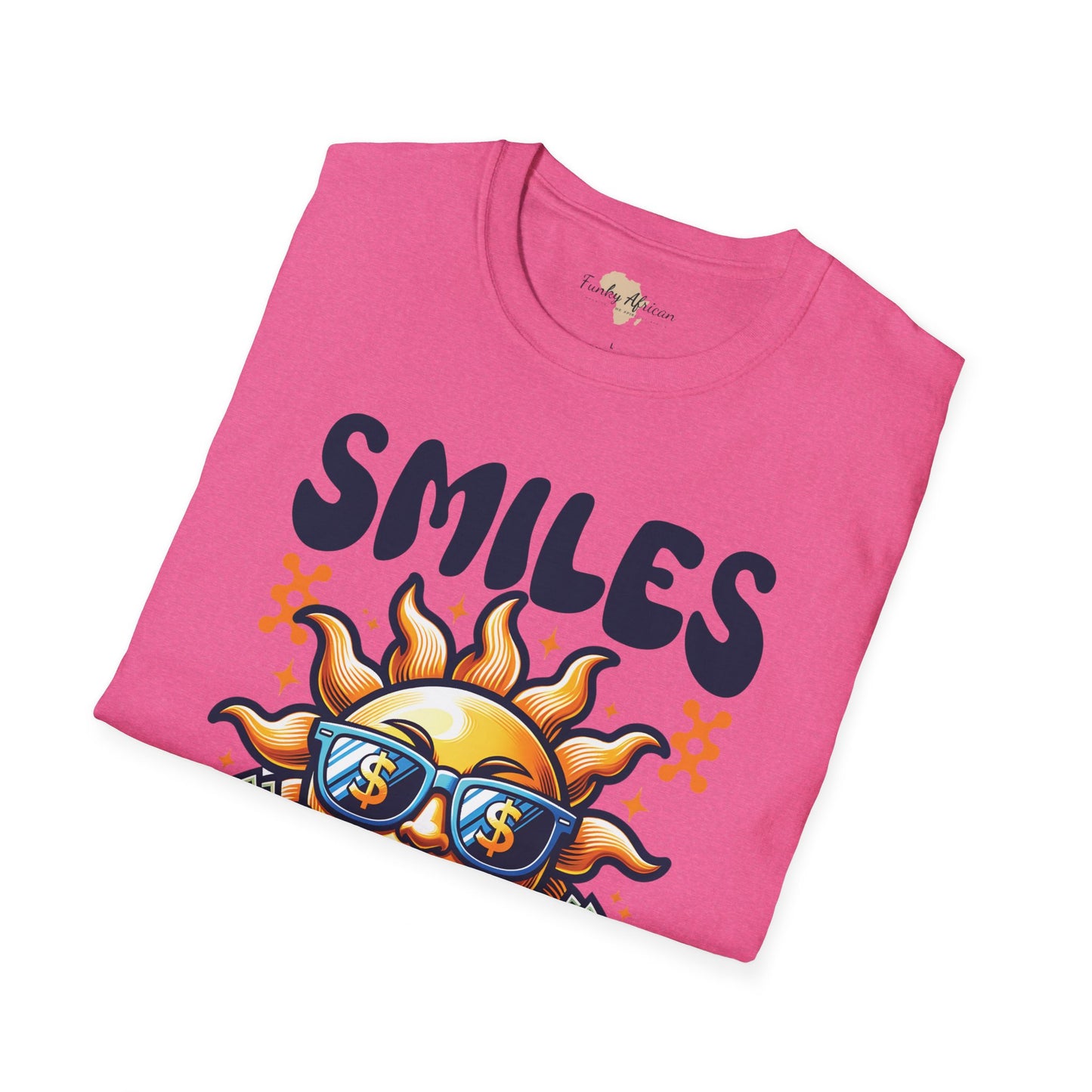 Smiles and happiness unisex softstyle tee