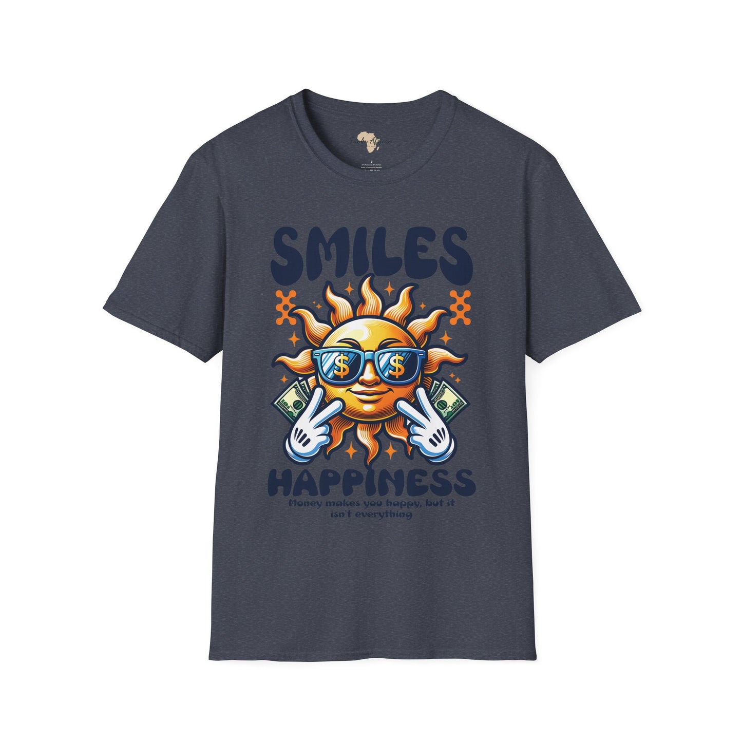 Smiles and happiness unisex softstyle tee