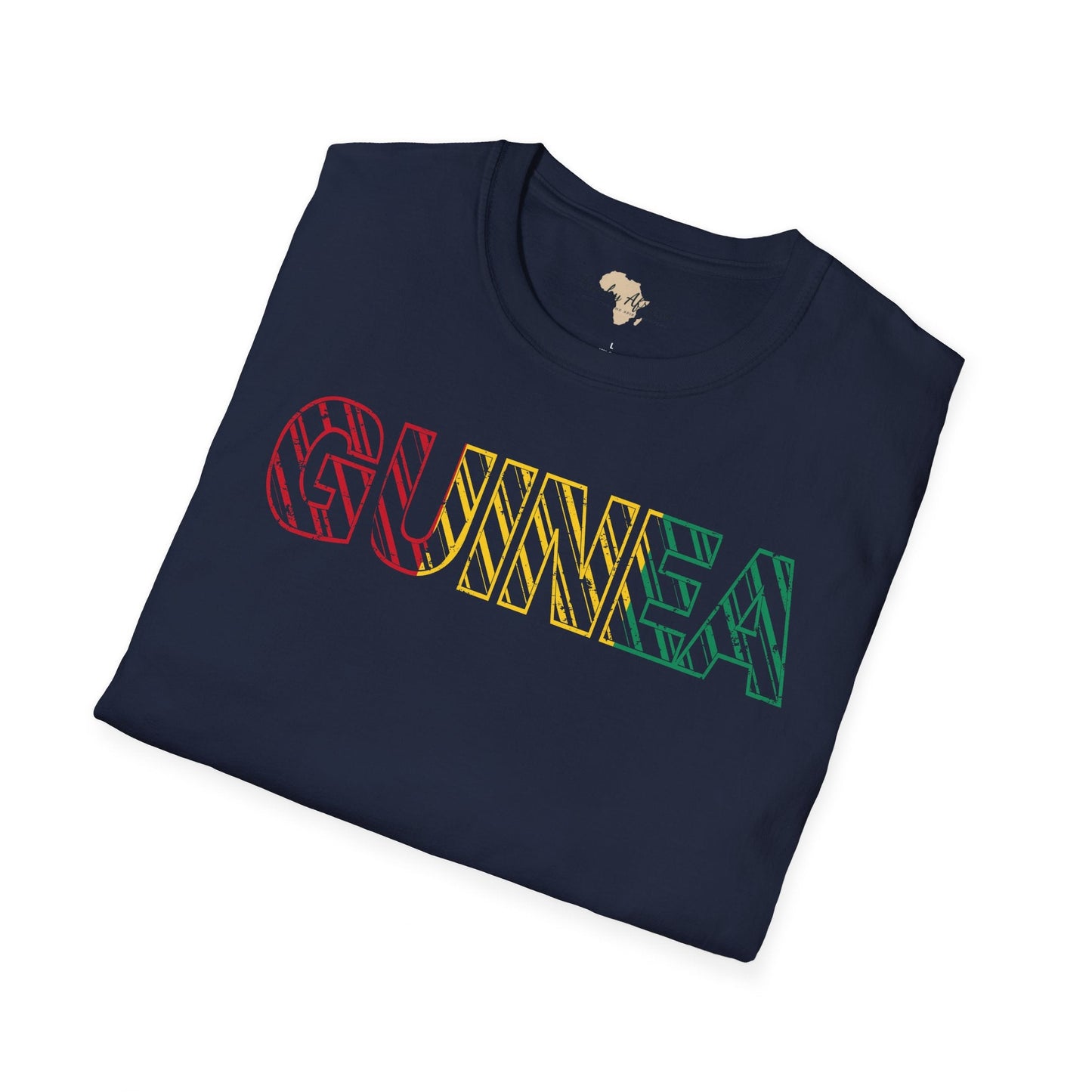 Guinea text unisex softstyle tee Funky African