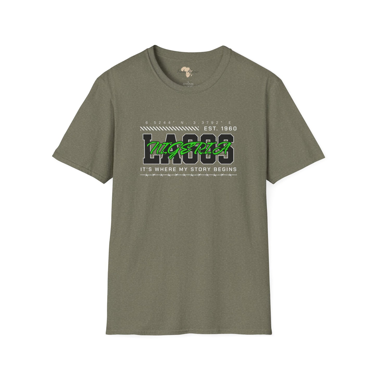 Lagos nigeria unisex softstyle tee