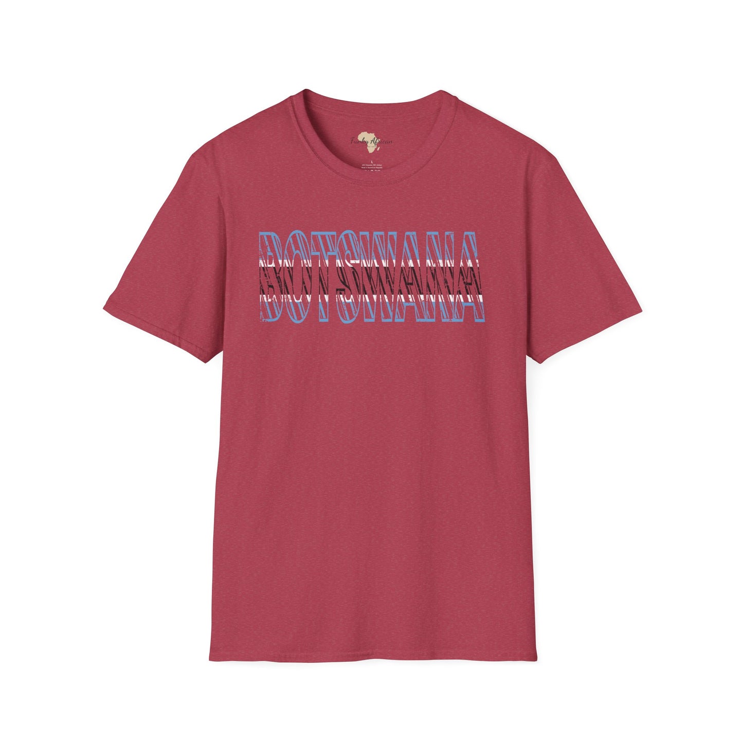 Botswana text unisex softstyle tee