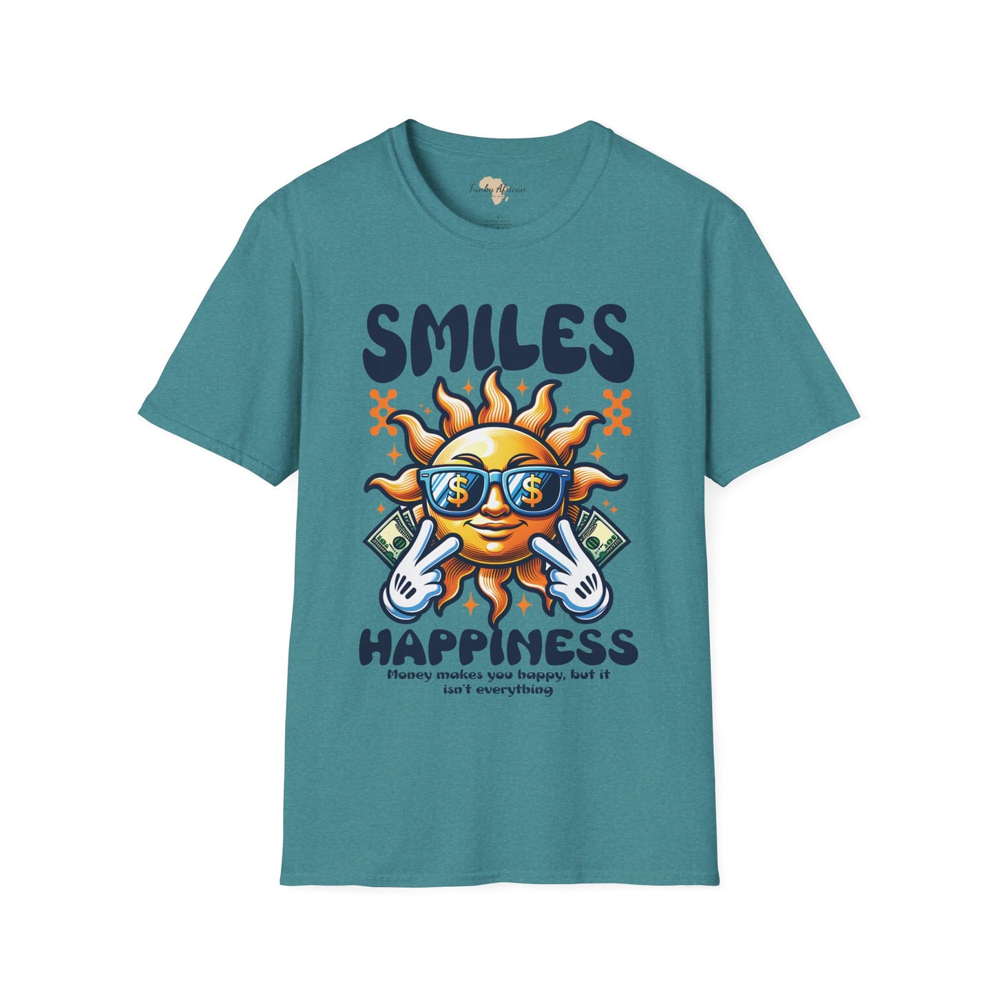 Smiles and happiness unisex softstyle tee