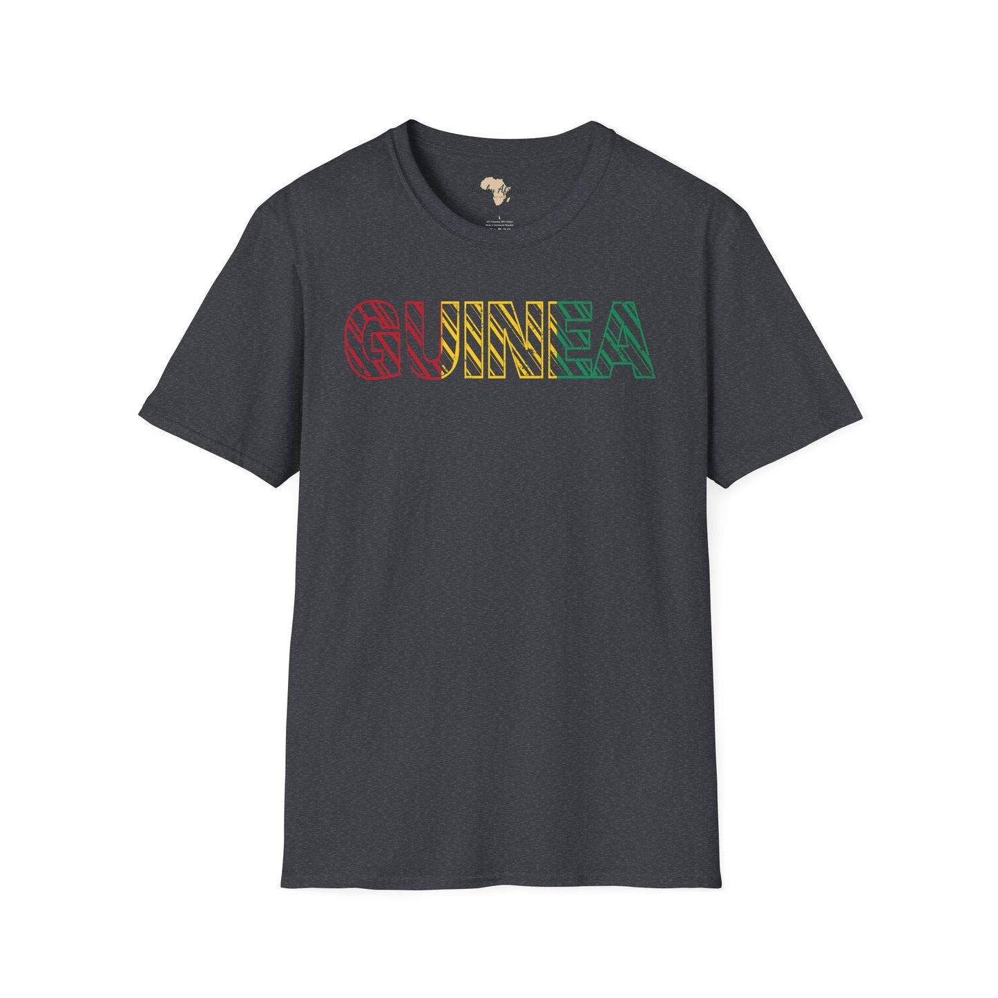 Guinea text unisex softstyle tee Funky African