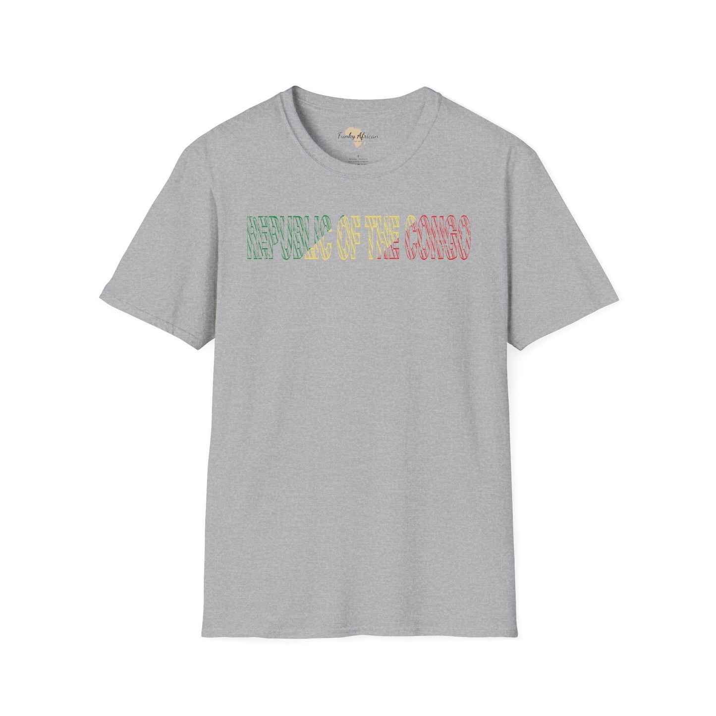 Republic of the Congo text unisex softstyle tee
