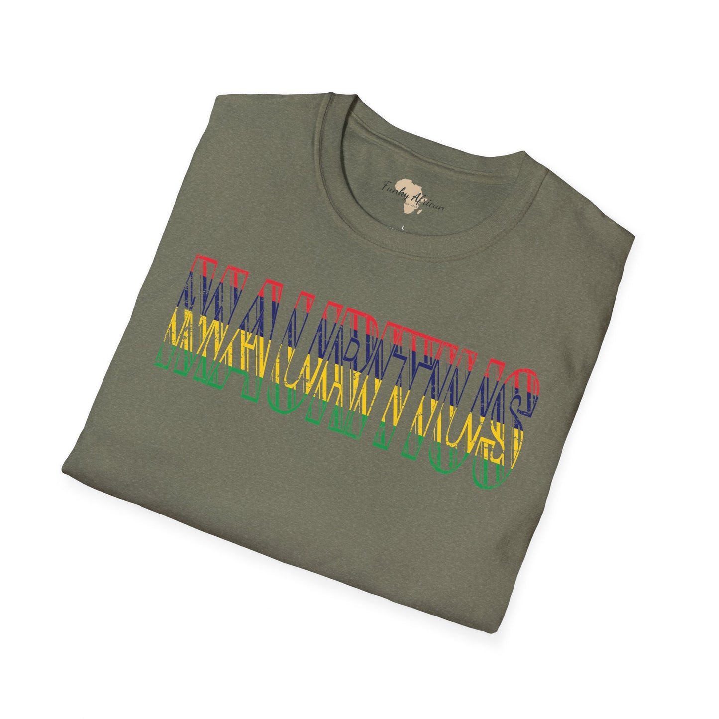 Mauritius text unisex softstyle tee