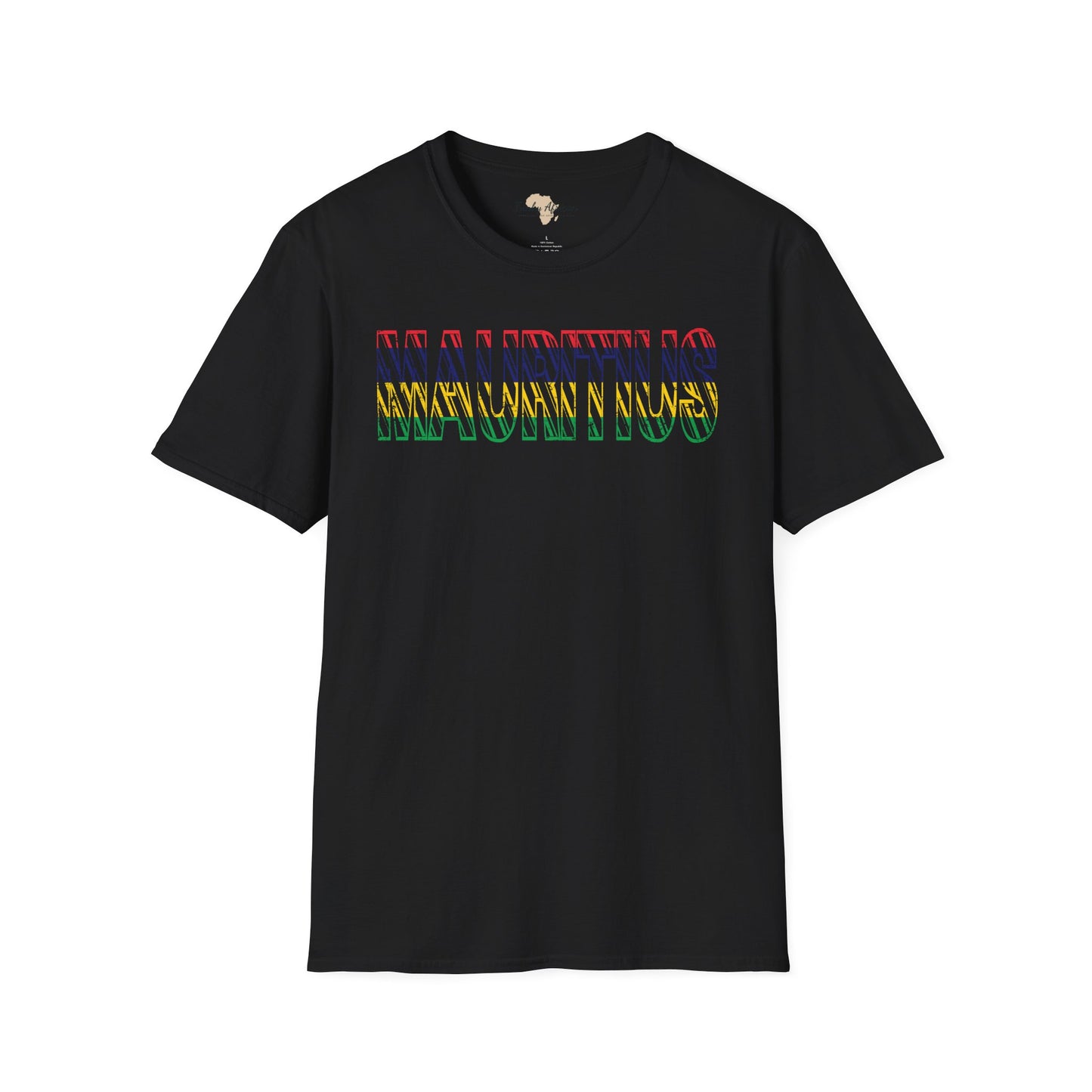 Mauritius text unisex softstyle tee