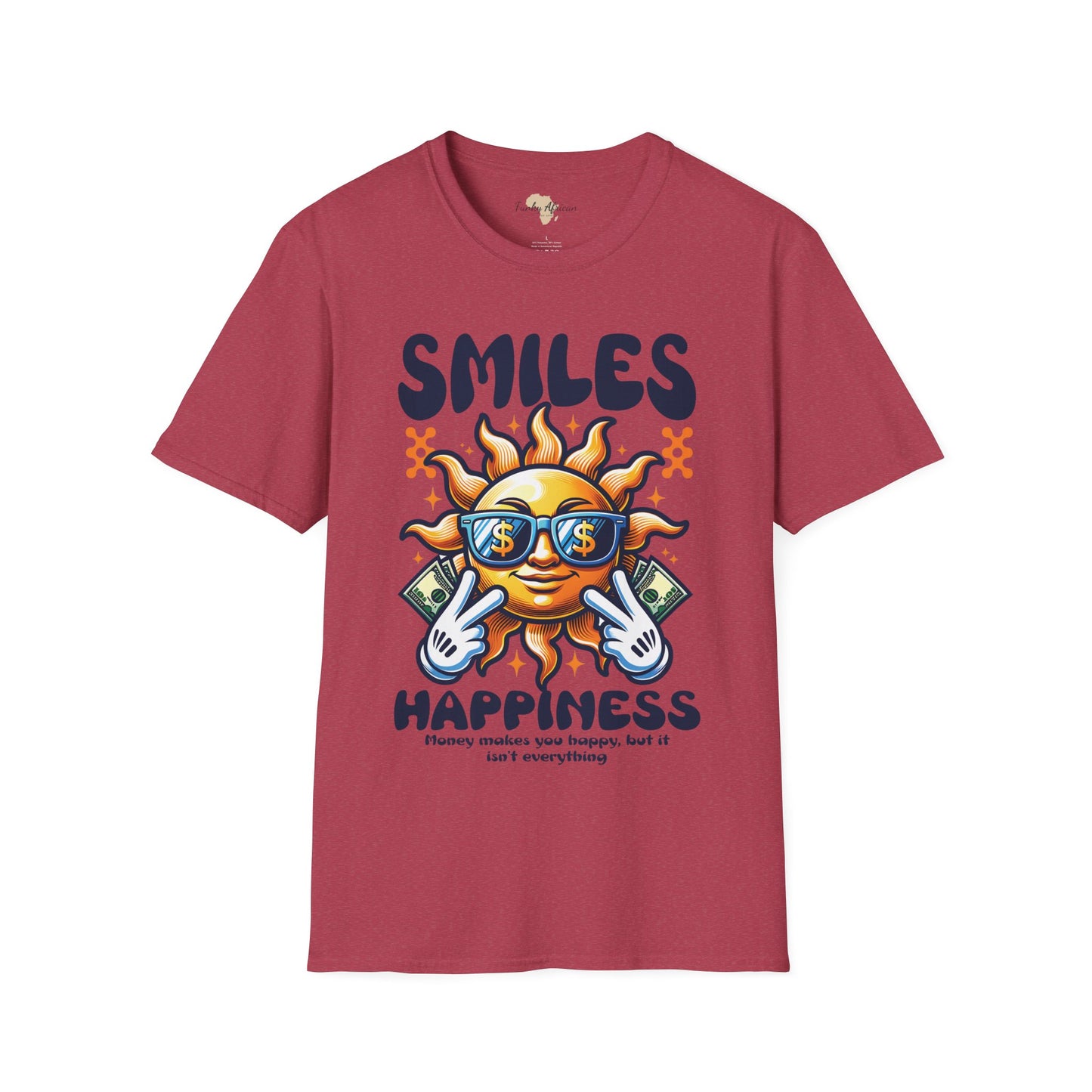 Smiles and happiness unisex softstyle tee