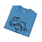 African map graffiti unisex softstyle tee