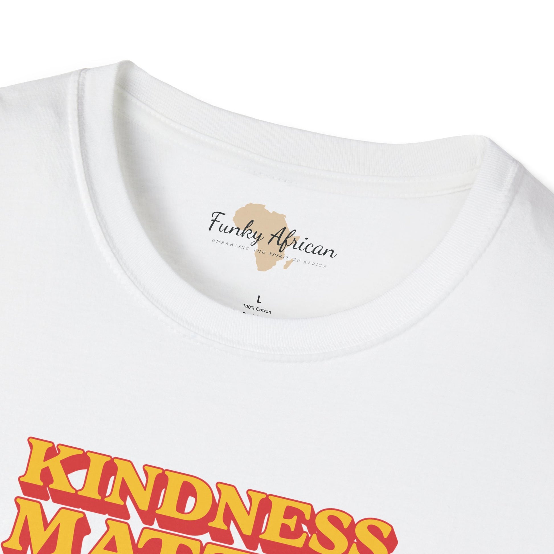 Kindness matter unisex softstyle tee Funky African