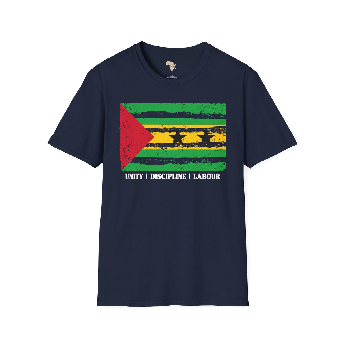 São Tomé and Príncipe strip unisex softstyle tee Funky African