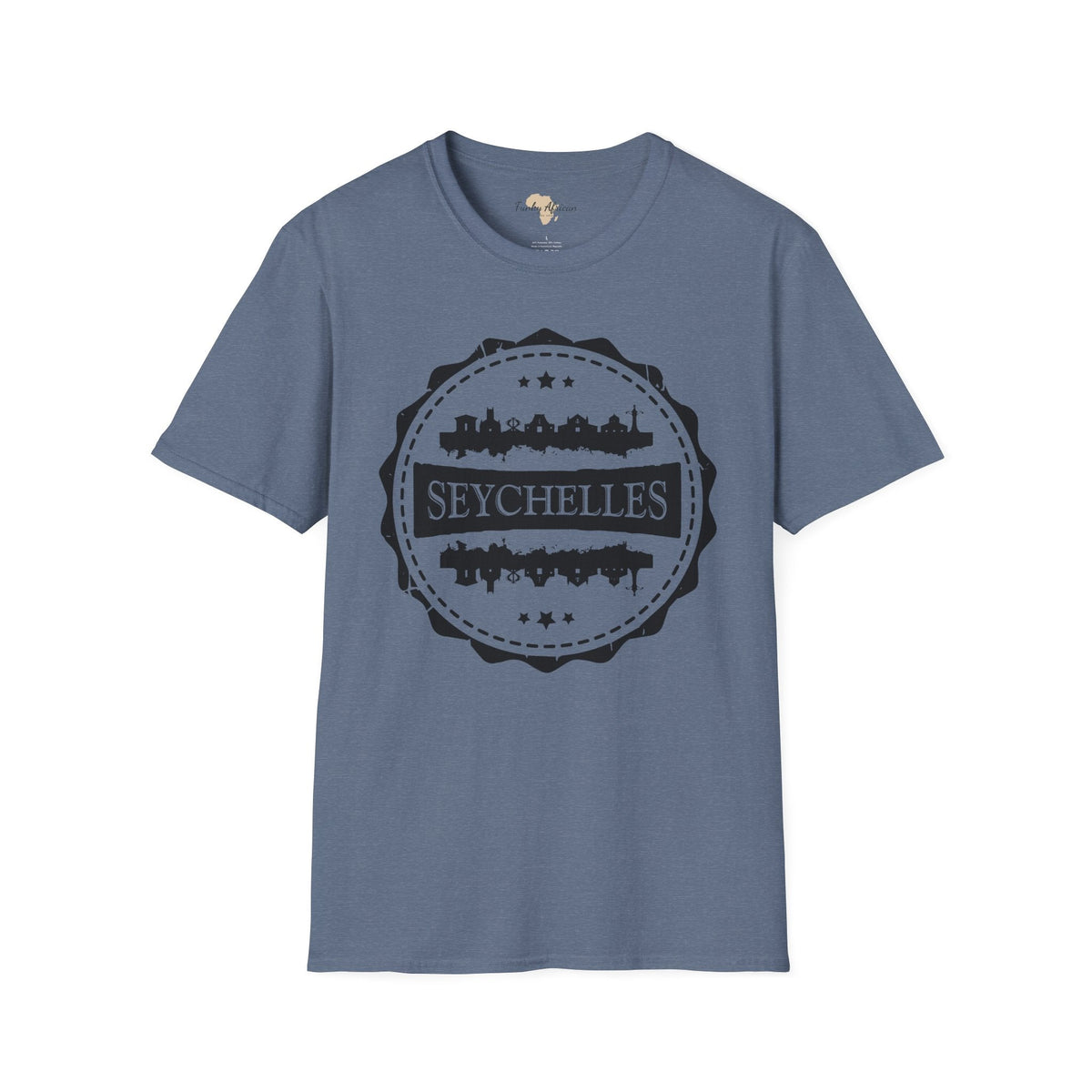 Seychelles Stamp unisex tee Funky African