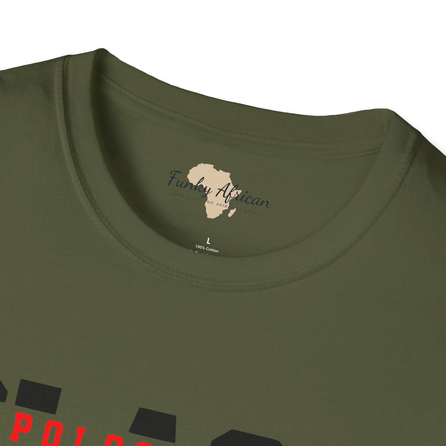 Unapologetically black unisex softstyle tee