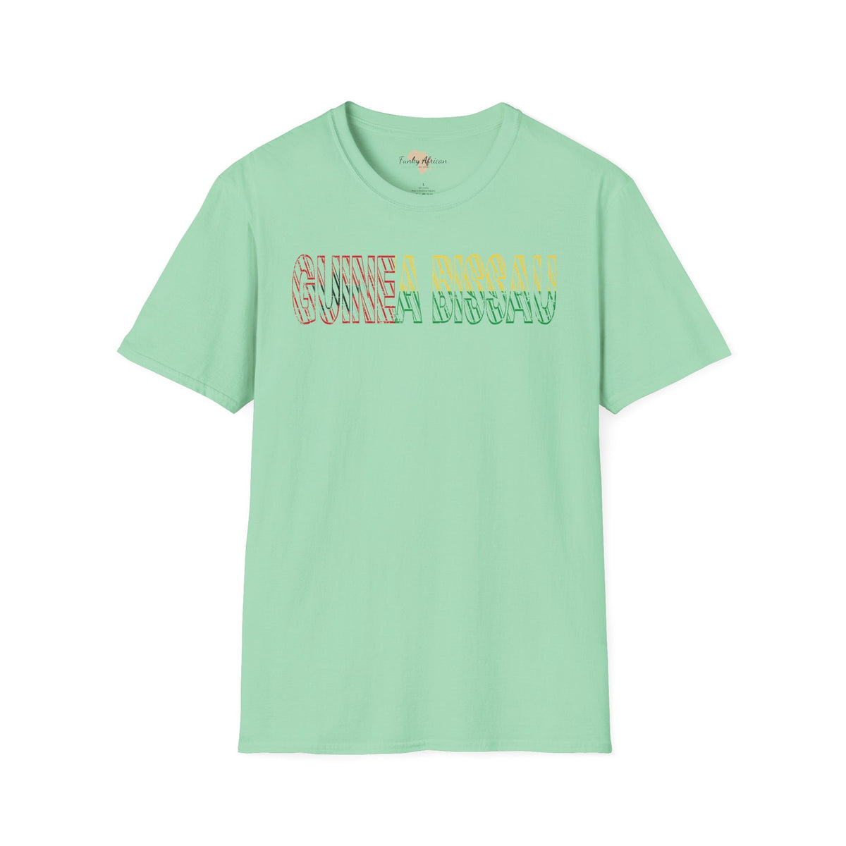 Guinea-Bissau text unisex softstyle tee Funky African